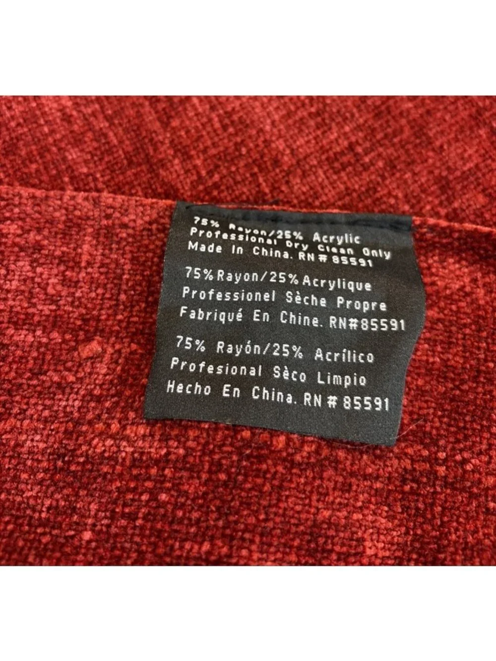 Luxury Red Chenille Blanket Decorative Throw Quilt Fringe Cover Bedding Luxe